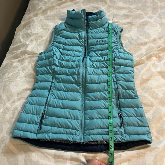 Columbia Omni-heat blue puffer‎ vest women’s small - Picture 7 of 9